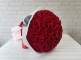 I Love You Forever 99 Roses Hand Bouquet - BQ556