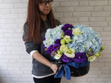 Blue Hydrangea Flower Box - BK842