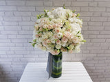 Masterpiece Hydrangeas & Rose Tall Vase - VS062