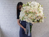 Masterpiece Hydrangeas & Rose Tall Vase - VS062