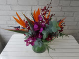 Bird of Paradise & Orchids Mix Vase - VS060