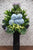 pureseed sy065 + Hydrangeas, Mokara Orchids and Matthiolas + sympathy stand