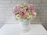 Amour Pink Hydrangeas & Rose Box - BK773