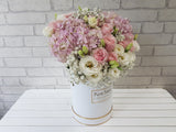 Amour Pink Hydrangeas & Rose Box - BK773