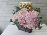 Charming Rose Hydrangeas and Chocolate - BK679