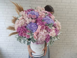 Lavish Hydrangea & Rose Flower Box - BK756