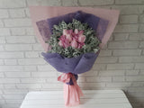 12 Rose Be Mine Hand Bouquet - BQ608