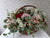 pure seed bk856 roses + matthiolas + roses spray + wax flowers + eucalyptus leaves flower basket