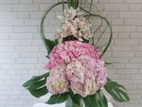 Spectacular Rose Hydrangeas Mix Tall Vase - VS025