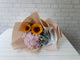 pure seed bq605 pink hydrangea & sunflowers hand bouquet