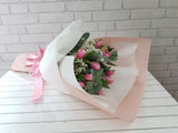 Tulip & Baby Breath Hand Bouquet - BQ589