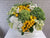pure seed bk553 green hydrangeas + yellow roses + white eustomas table floral arrangement