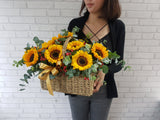Cheerful Sunflower Basket - BK872