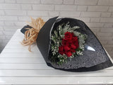 12 Rose Be Mine Hand Bouquet - BQ414