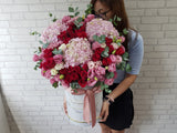 Pink Hydrangeas Flower Box - BK876