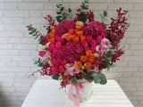 Shocking Pink Rose Flower Box - BK882