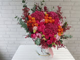Shocking Pink Rose Flower Box - BK882