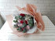 pure seed bq633 red & pink roses + baby's breath + eucalyptus leaves flower bouquet