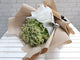 pure seed bq630 chamomile flower bouquet in white & beige wrappers