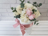 White Rose Flower Box - BK883