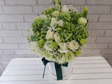 Green Hydrangeas & Eustoma Box - BK888