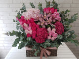 Vibrance Cymbidium Orchid Flower Basket - BK904