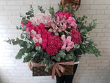 Vibrance Cymbidium Orchid Flower Basket - BK904