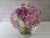 Lovely Pink Hydrangeas & Rose Vase-VS006