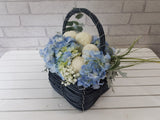 Hydrangeas & Ping Pong Basket - BK898