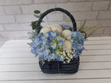 Hydrangeas & Ping Pong Basket - BK898