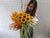 Bright Sunflower & Orchid Tall Vase - VS068