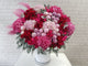 pure seed bk893 red & pink hued peonies + roses + hydrangeas + ping pongs huge flower box
