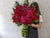 Stunning Red Rose & Hydrangeas Tall Vase - VS072