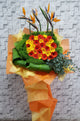pure seed op063 + Bird of Paradise, gerberas + opening stand