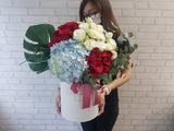 Blend Rose Eustomas Flower Box - BK913
