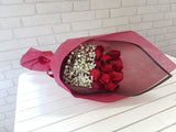 12 Rose Be Mine Hand Bouquet - BQ646