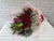 pure seed bq647 red roses & lilies with baby's breath hand bouquet