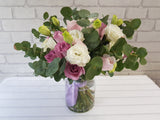 Rose & Eustomas Mix Vase - VS074