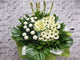 White Mix Condolences Flower Stand - SY156
