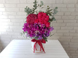 Lively Rose & Hydrangea Flower Box - BK921