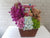 pure seed nb093 +  Hydrangea, Roses & Orchids, 1 soft-toy and 1 set of baby clothing + new born arrangement