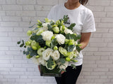 Round Orb Eustoma Glass Vase - VS078