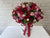 pure seed bk926 red, purple & light pink roses + red berries flower box