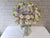pure seed bk771 pastel purple hydrangeas & roses + white eustomas table flower arrangement