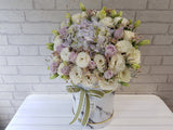 Timeless Lilac Hydrangeas Eustoma Box - BK771