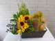 pure seed fr163 +  Sunflowers, Roses, Orchids, Red Berries & Fresh  Fruits basket