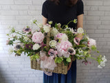 <b> (PRE-ORDER) </b>Luxury Peony Flower Basket -BK927