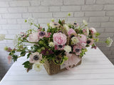 <b> (PRE-ORDER) </b>Luxury Peony Flower Basket -BK927
