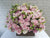 pure seed bk832 60 roses & eustomas flower basket arrangement