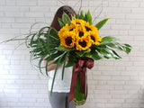 Sunny Sunflower Tall Vase - VS010